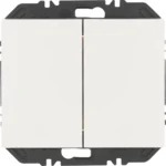 Berker Modul mit Wippe 2-fach K.1 polarweiß glänzend. 24127109