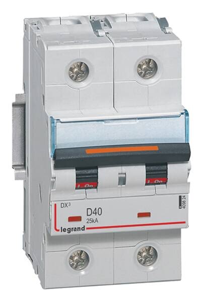 Legrand Legrand 409824 DX3 LS-Schalter D 40A 2-polig 25kA 400VAC 2TE