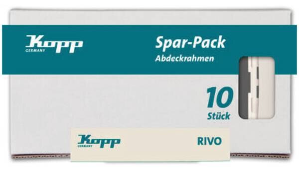 Kopp Kopp 404501088 10Abdeckrahm.1-fach RIVOcrem
