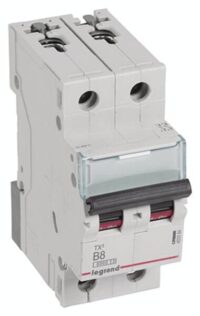 Legrand 403384 TX3 LS-Schalter B 8A 2-polig 6kA 400VAC 2TE