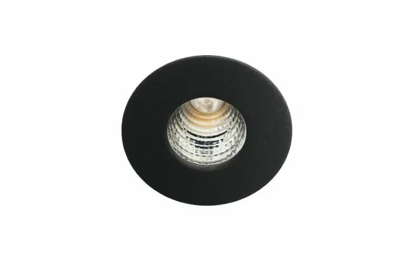 SG Leuchten SG LEUCHTEN LED-Einbaustrahler 1W Konverter NANO 907007 1LED schwarz 3000K weiß 90lm schwarz matt