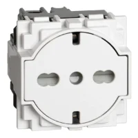 BTicino KW4140A16F LivingNow Kombi- Steckdose Italien in flacher Optik White