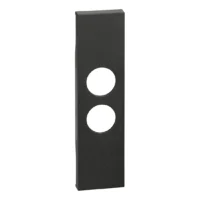 BTicino KG09 LivingNow 1M Abdeckung für Einsätze TV-SAT und Lichtsignal Black