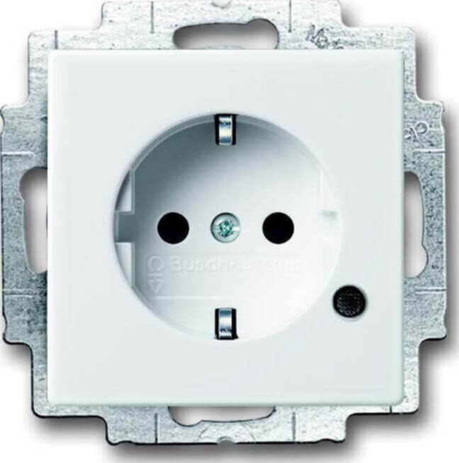 Busch-Jaeger Busch-Jaeger SCHUKO(R) Steckdosen-Einsatz mit LED Kontrolllicht 20 EUCBL-14-84