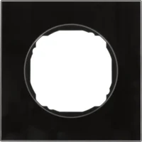 Berker Rahmen 1-fach flach Glas schwarz 10112616