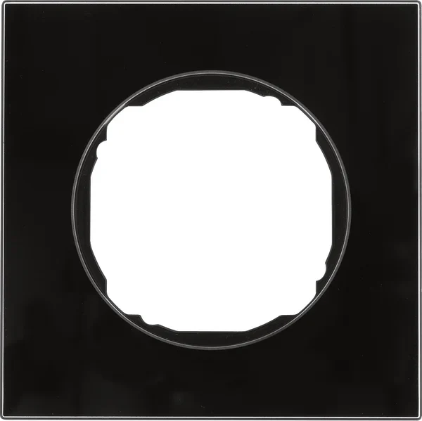 Berker Berker Rahmen 1-fach flach Glas schwarz 10112616