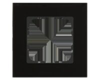 MDT Einbaurahmen 1-fach schwarz glänzend Glas für GEB-K 55mm BE-GTR1S.01S