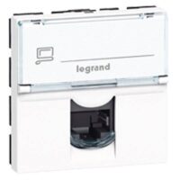 Legrand 076576 Datendose Kategorie6a 1xRJ45 geschirmt STP 2M Mosaic weiß