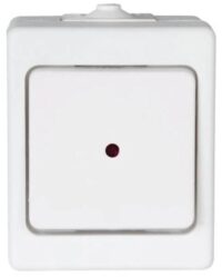 Kopp 564602001 Kontrollschalter AP-FR beleuchtet10AX 250V IP44 Std arktis