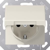 Jung SCHUKO-Steckdose 16A 250V mit Klappdeckel AS 1520 NBFKL