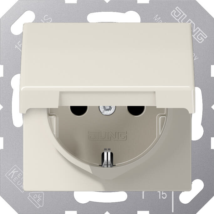Jung Jung SCHUKO-Steckdose 16A 250V mit Klappdeckel AS 1520 NBFKL