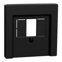 Merten Zentralplatte schwarz matt für TAE/Audio/USB MEG4250-0403