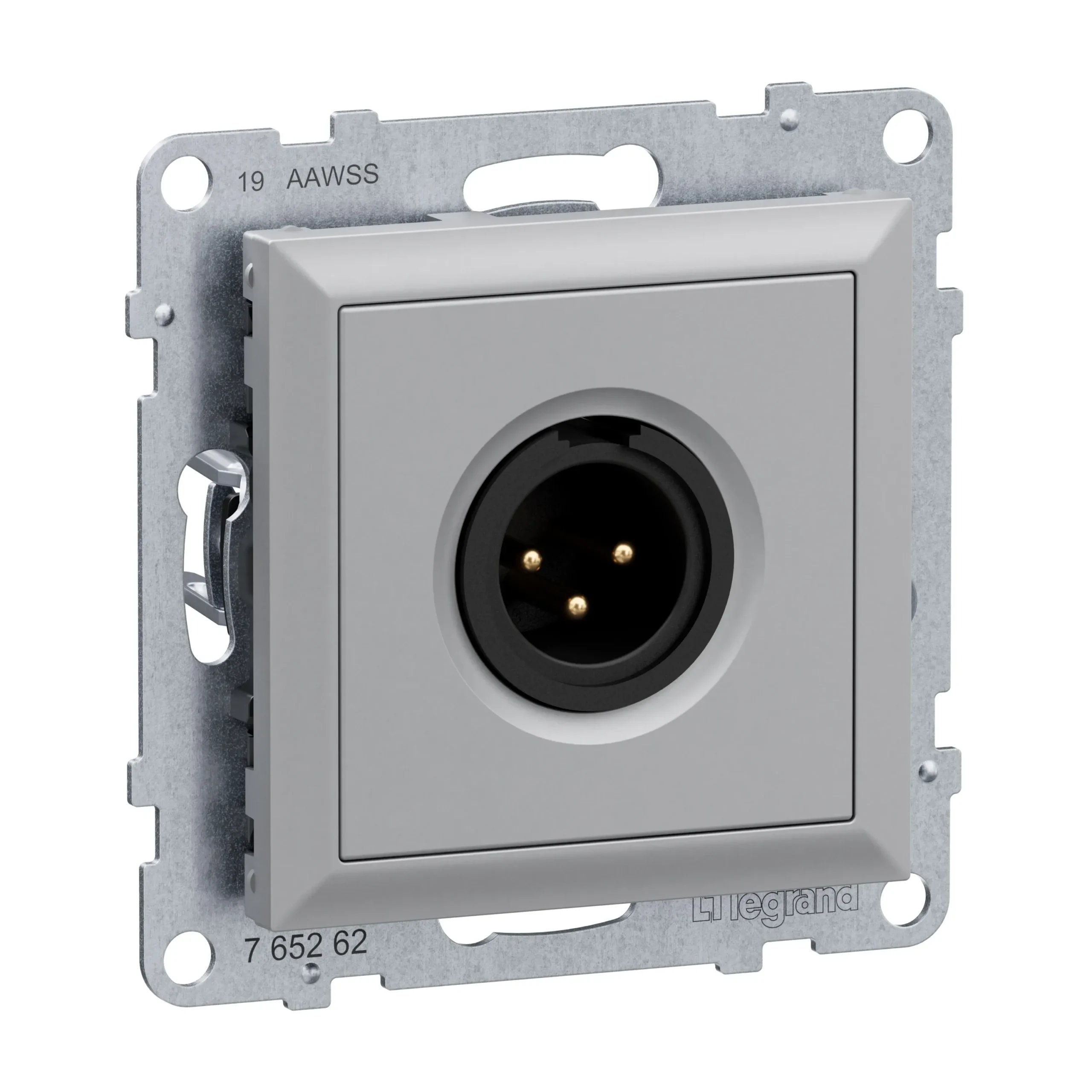Legrand 765262 SEANO XLR-Dose 3-polig männlich Schraubklemmen:0,5 mm² inklusive