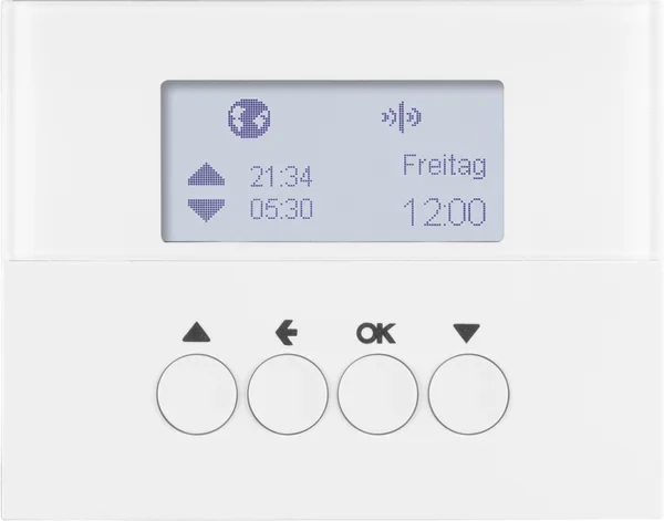 Berker KNX-Funk Jalousieschaltuhr polarweiß glänzend 85745179