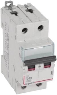 Legrand 409455 DX3 LS-Schalter D 40A 2-polig 10kA 400VAC 2TE