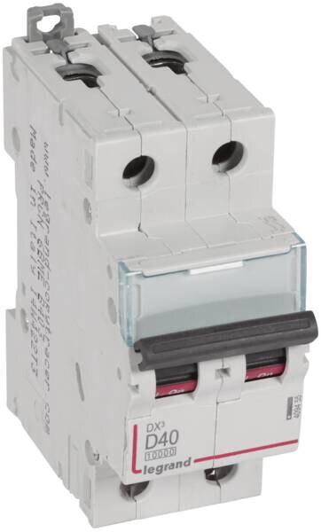 Legrand Legrand 409455 DX3 LS-Schalter D 40A 2-polig 10kA 400VAC 2TE