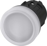 Siemens 3SU1001-6AA60-0AA0 Leuchtmelder 22mm rund Kunststoff weiß Linse glatt