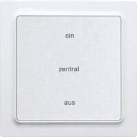 Eltako Funk-2-K.-Zentralst.taster reinweiß glänzend F2ZT55E-wg