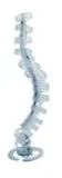 Legrand 8190219 Cable Worm CW-3 Offenen Gliedern 2zügig Stahl-Fußplatte weiß-tr.