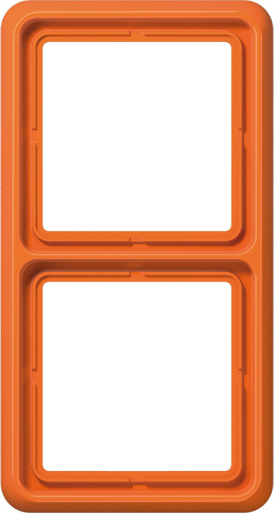Jung Jung Rahmen 2-fach orange waage/senkrecht CD 582 WU O