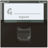 Legrand 079165L Einsatz 1xRJ45 Kategorie6A FTP 2-modulig Mosaic schwarz