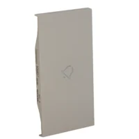 BTicino KM01MH2D LivingNow 2M Tasten- abdeckung MyHome mit Symbol Glocke Sand
