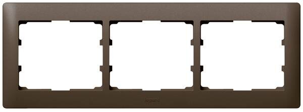 Legrand Legrand 771203 Rahmen 3-fach waagerecht Galea dark bronze