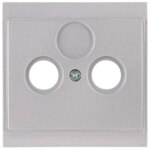 Kopp 313620180 Abdeckung für Ant steckd.2-fach TV RF M3x13,M3x16,M3x25 Malta silber