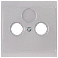Kopp 313620180 Abdeckung für Ant steckd.2-fach TV RF M3x13,M3x16,M3x25 Malta silber