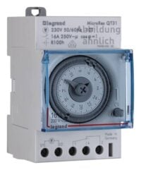 Legrand 412820 MicroRex QT31 9-48VAC/DC analog Tageszeitschaltuhr Quarz+Gangr.
