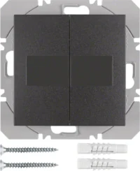 Berker KNX-Funk Wandsender 2-fach anthrazit matt 85656185