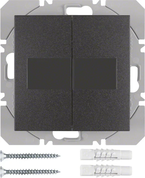 Berker Berker KNX-Funk Wandsender 2-fach anthrazit matt 85656185