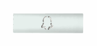 DoorBird D21x Namensschild für eine Ruftaste, Glockensymbol – RAL 9016