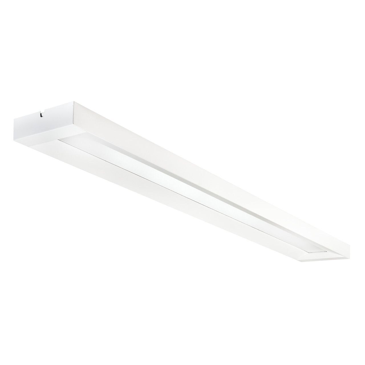 SG Leuchten SG LEUCHTEN LED-Deckenanbauleuchte 37W ECOLINE 212800 3000K 4960lm weiß Konverter