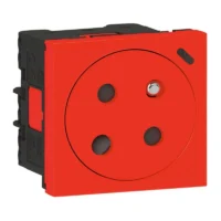 Legrand 077171L Link Steckdose 45° F/B Std codiert erhöht Berührungsschutz Mosaic rot
