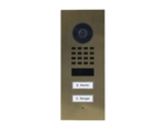 DoorBird D1102V Unterputz IP Video Türsprechanlage – Echtes Messing