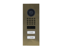 DoorBird D1102V Unterputz IP Video Türsprechanlage – Echtes Messing