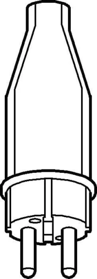Bild vom Produkt: Merten Vollgummi-Stecker 3-polig 123851