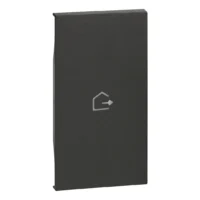 BTicino KG01MH2GEN LivingNow 2M Tasten- abd. MyHome+Symbol Haus verlassen Black
