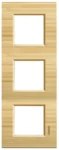 BTicino LNA4802M3LBA LivingLight Abdeckrahmen 3-fach 2+2+2M Bambus