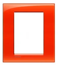 BTicino LNA4826OD LivingLight Abdeck- rahmen für Kompaktinstallation 3+3M Orange