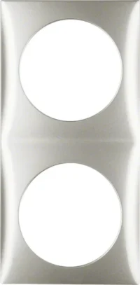 Berker Rahmen 2-fach chrom matt lackiert 918262558