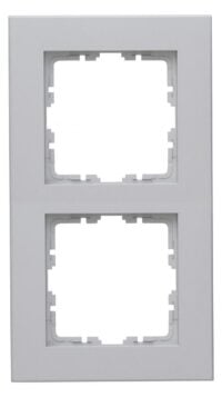 Kopp 406934000 HK07 PURE-Abdeckrahmen 2-fach Farbe:grau matt