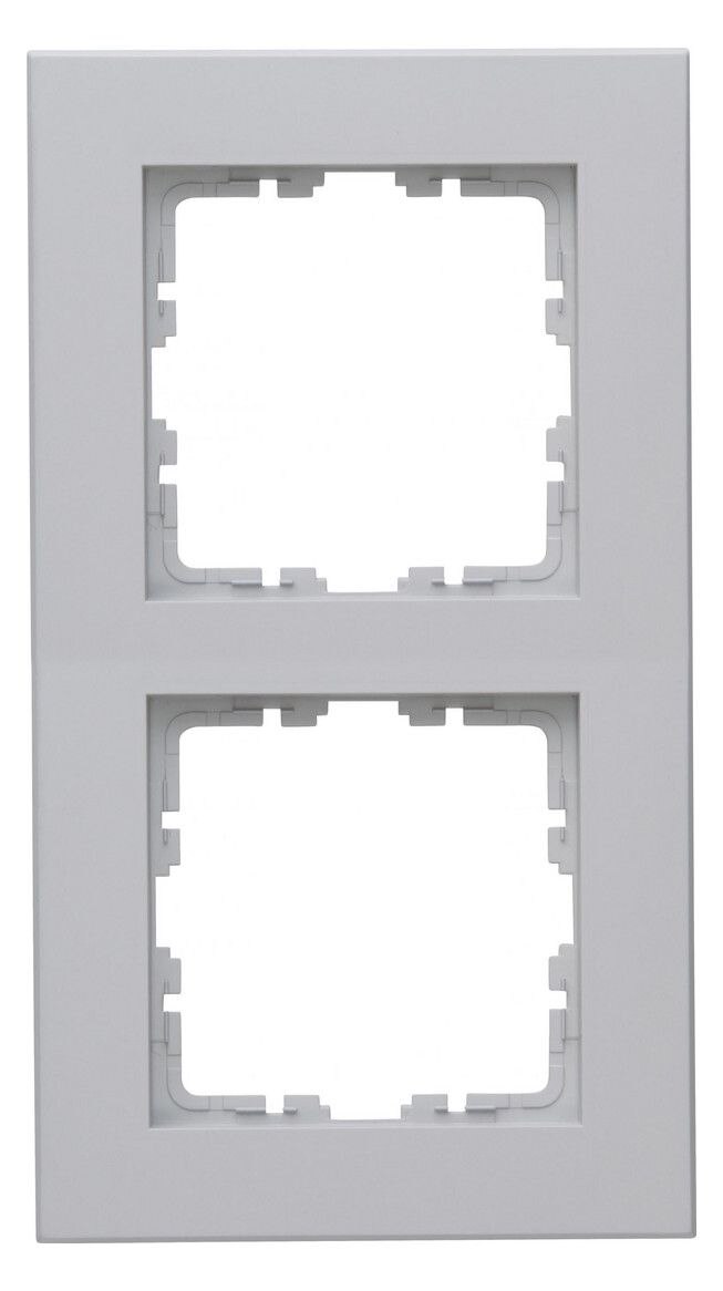 Kopp Kopp 406934000 HK07 PURE-Abdeckrahmen 2-fach Farbe:grau matt