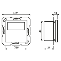 Bild vom Produkt: Jung Raumtemperaturregler mit Display Standard, TR D A 1790 SW