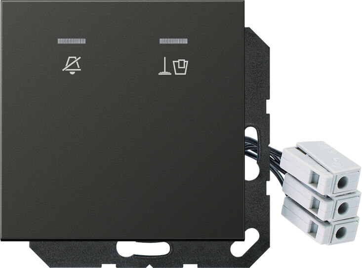 Jung Jung Hotelabdeckung mit LED-Einheit 24 V AL CU KO5 M 24 AN
