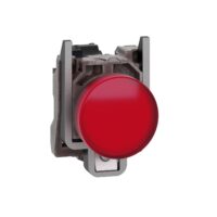 Schneider XB4BVGM4T Leuchtmelder, Metall, rot, Ø 22, inklusive LED-Modul