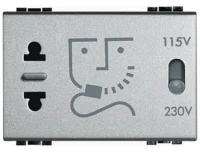 BTicino NT4177 Steckdose für Rasierapparat 3M Tech