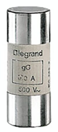 Legrand 015325 Zylindersicherung gG 25A 22x58 trägflink 500VAC 100kA ohne Schlagb.
