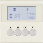 Berker KNX-Funk Jalousieschaltuhr weiß glänzend 85745182